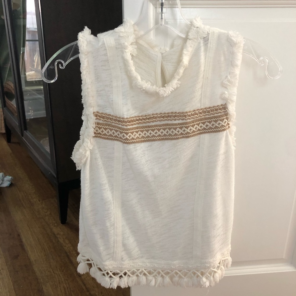 Topshop Fringe Tank